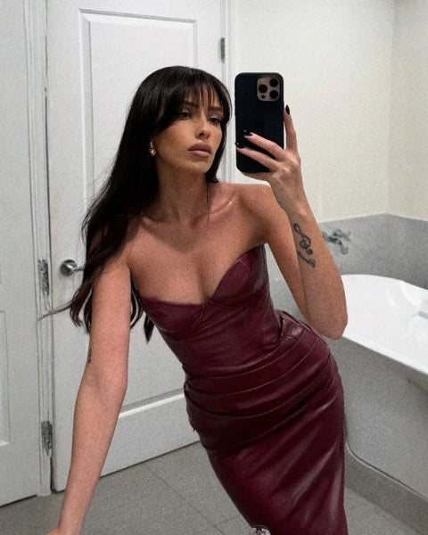 Abito Donna Corsetto in Finta Pelle