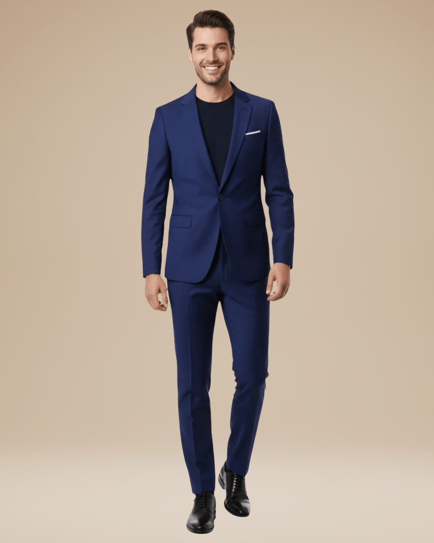 Abito Uomo Due Pezzi Su Misura Tessuto Stretch Versatile