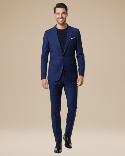 Abito Uomo Due Pezzi Su Misura Tessuto Stretch Versatile