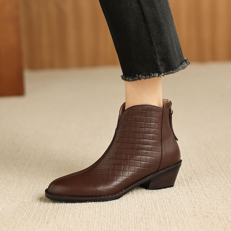 Teresa | Stivali Donna in Pelle Autentica con Plateau Discreto