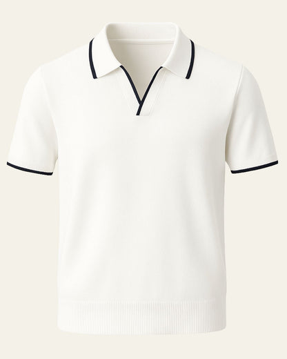Polo Uomo in Maglia Edge Elegante Raffinatezza Europea