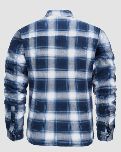 Overshirt Uomo in Flanella Trapuntata