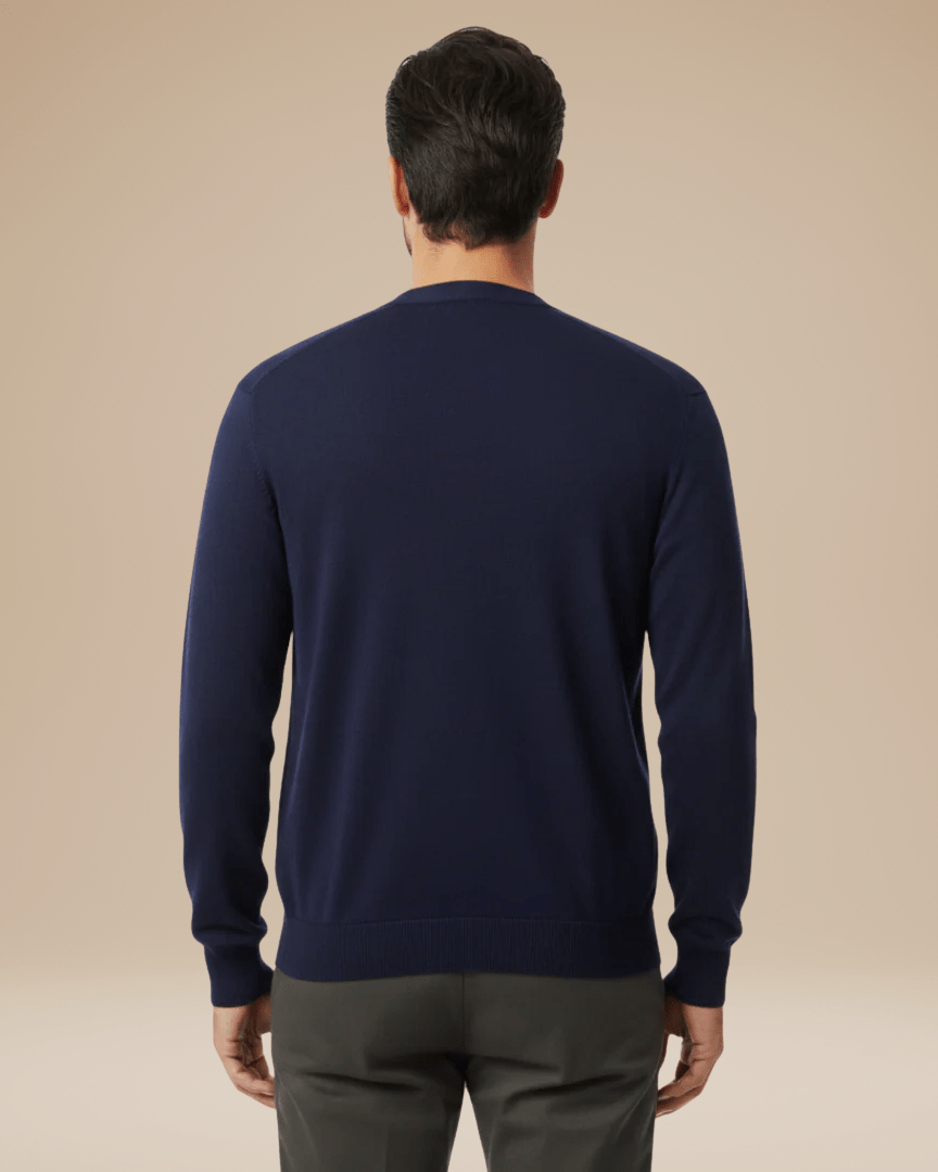 Cardigan Uomo Misto Cashmere Scollo a V Bottoni Elegante
