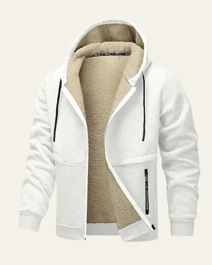Giacca Uomo con Cappuccio Foderata in Pile