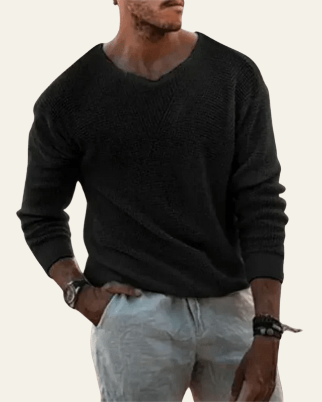 Maglione Uomo in Maglia Morbida di Alta Qualità Comfort