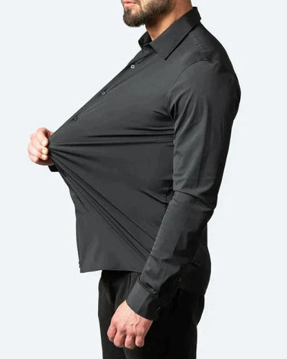 Camicia Uomo Elasticizzata Silhouette Asciutta Libertà