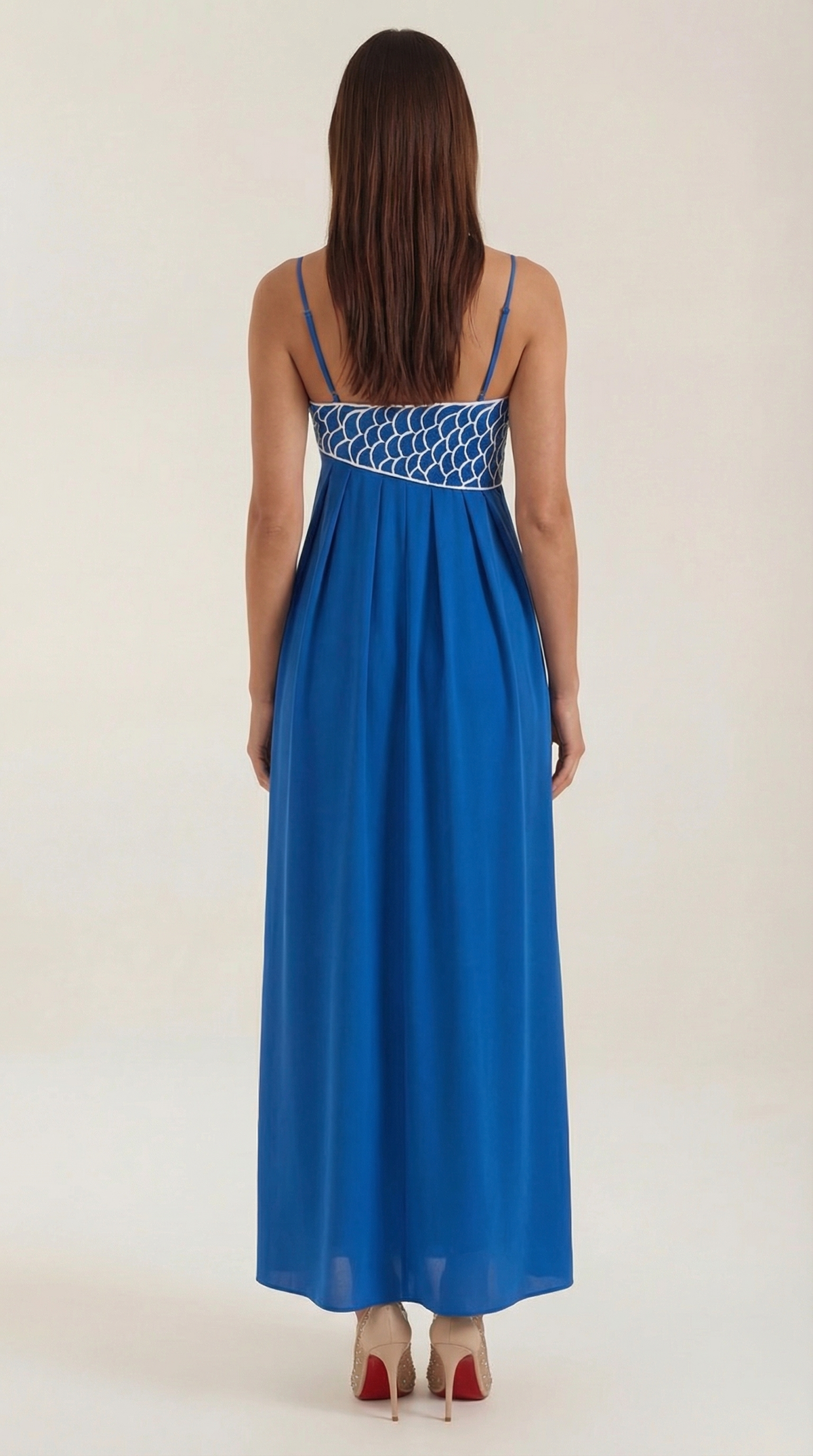Abito Lungo Donna Ricamato Boho