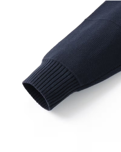 Cardigan Uomo in Maglia Full Zip Collo Alto