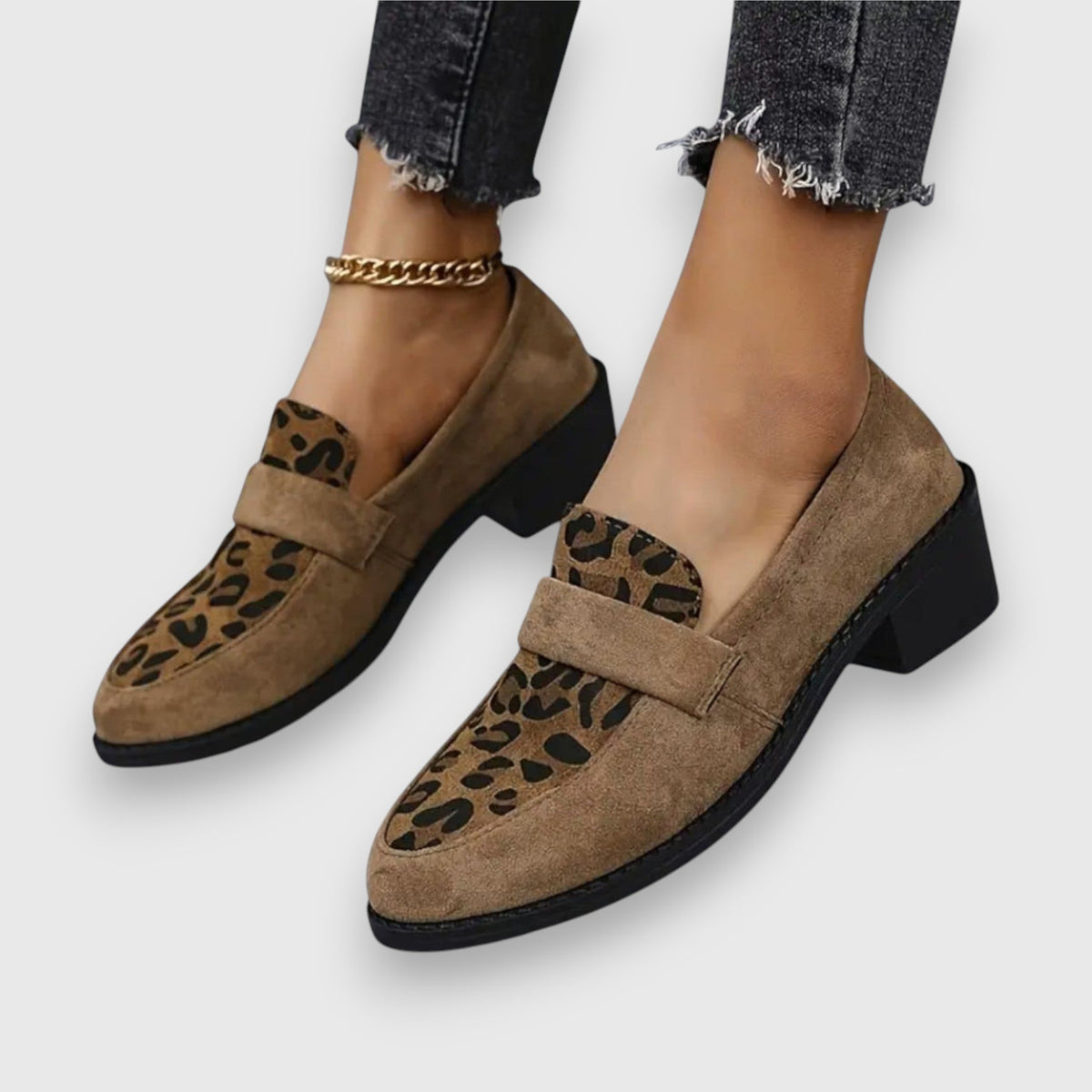 Mocassini Donna con Stampa Leopardata