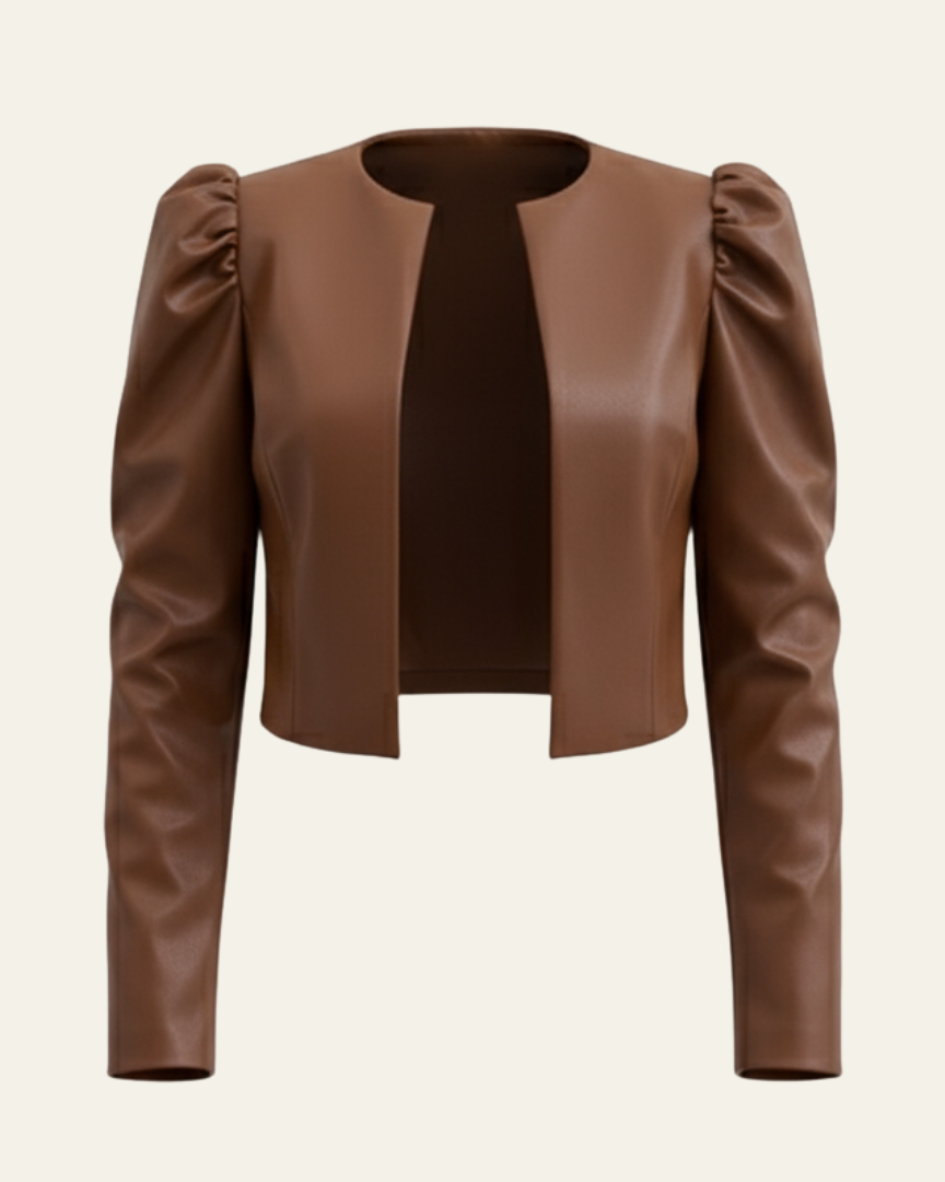 Giacca Corta Donna in Pelle Vegana