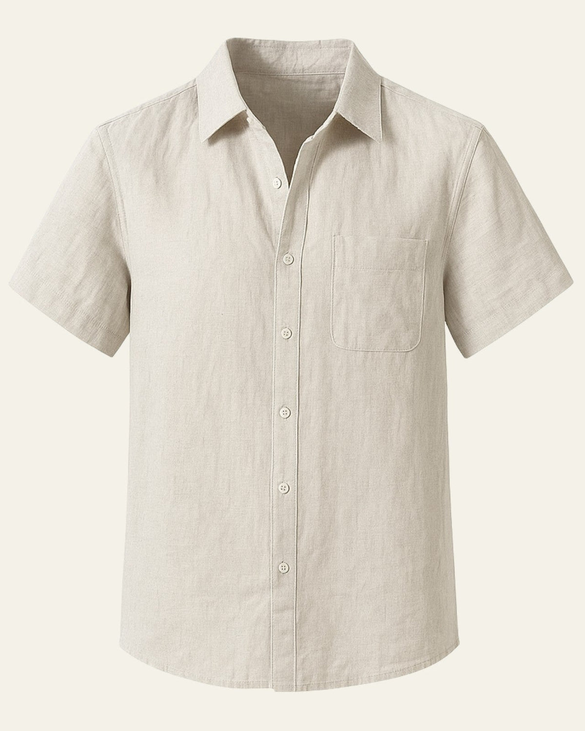 Camicia Uomo da Sera Misto Poliestere Lino Caduta Elegante