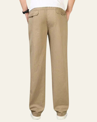 Pantaloni Uomo in Cotone Lino Comodi ed Eleganti Raffinati