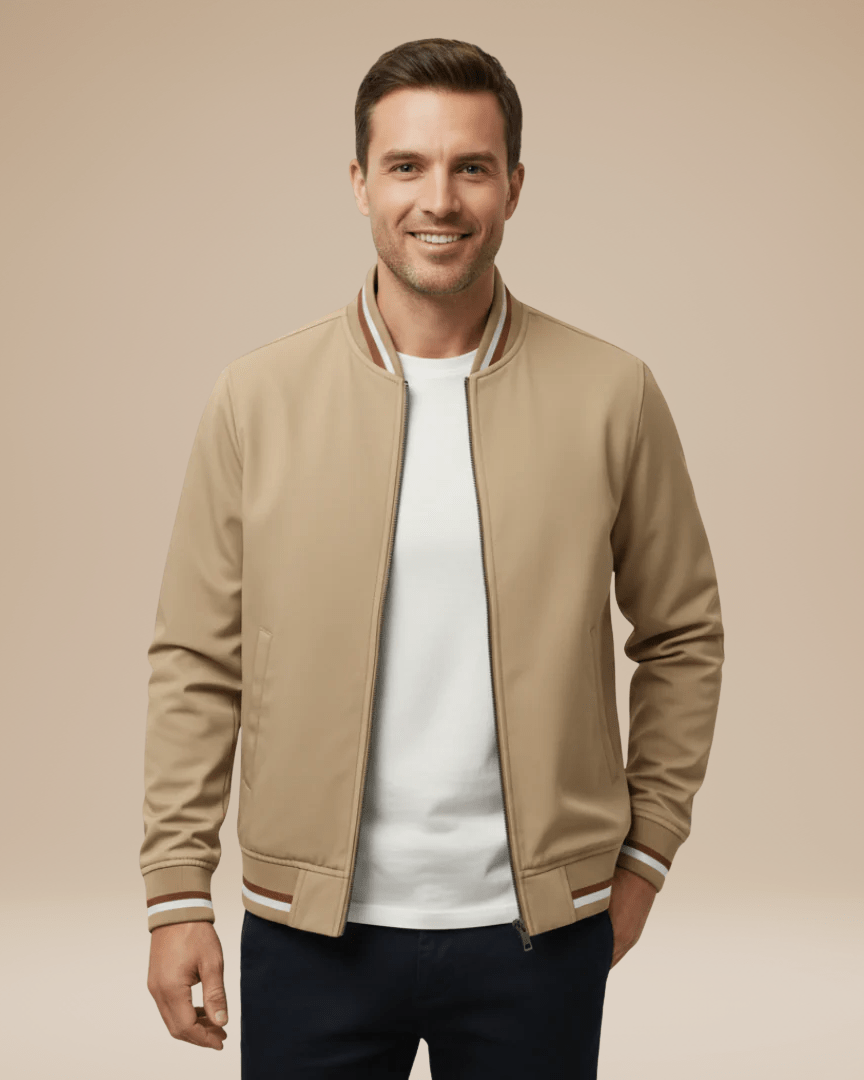 Bomber Uomo con Colletto a Costine