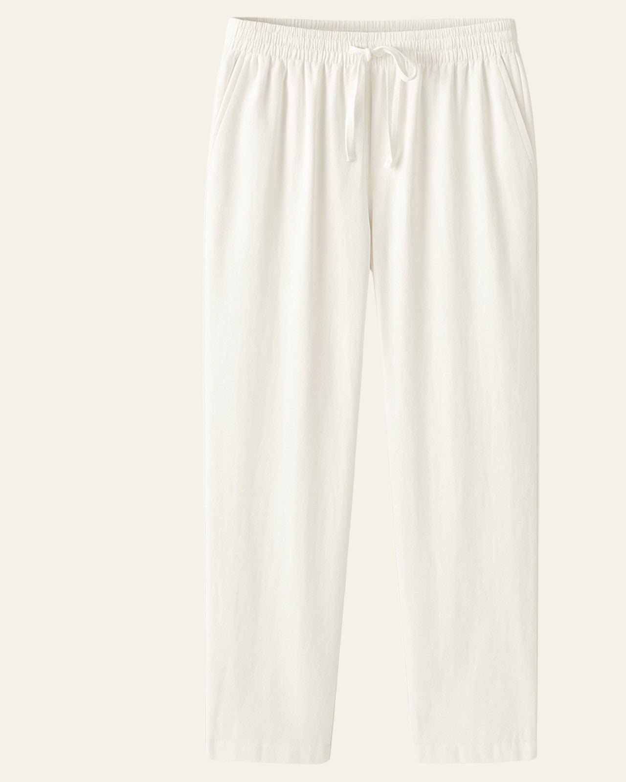 Pantaloni Uomo in Lino Rilassati Linea Fluida Traspiranti