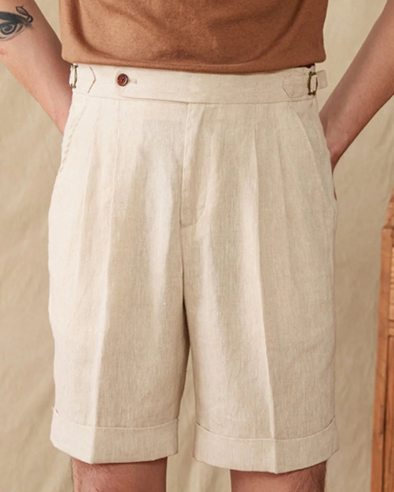 Pantaloncini Uomo in Lino