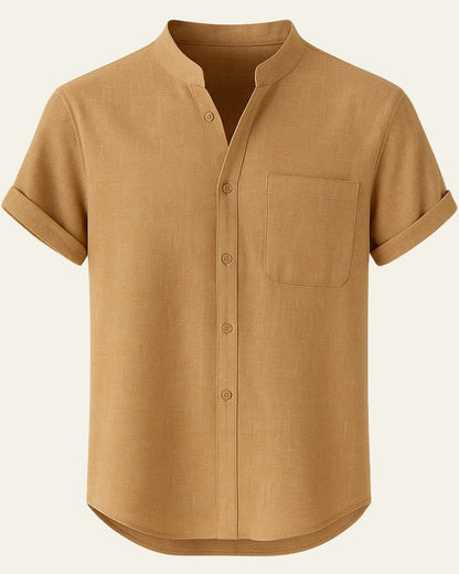 Camicia Uomo da Club Misto Poliestere Lino Raffinata