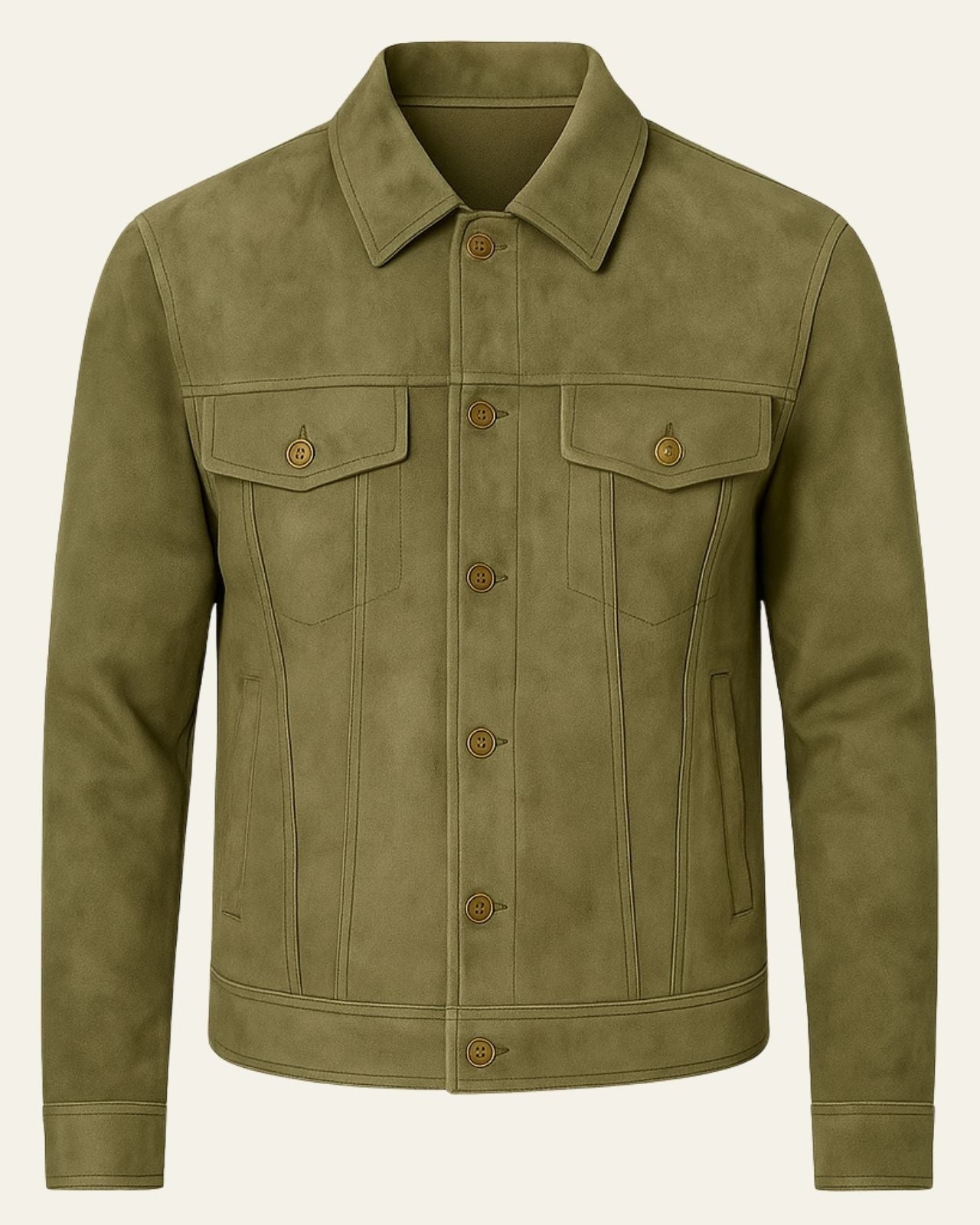 Giacca Uomo in Camoscio con Revers