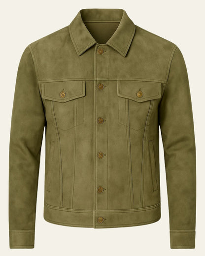 Giacca Uomo in Camoscio con Revers