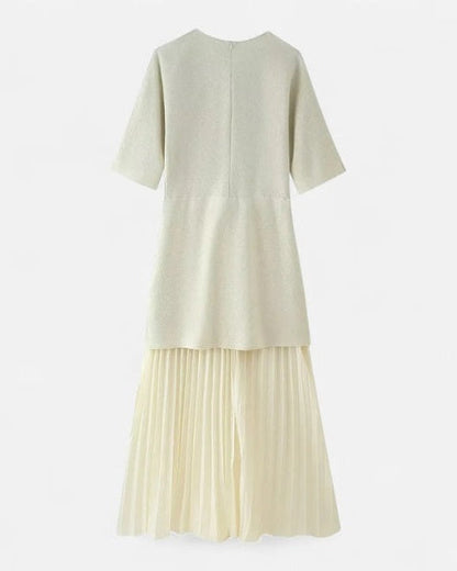 Abito Donna in Maglia Plissettata