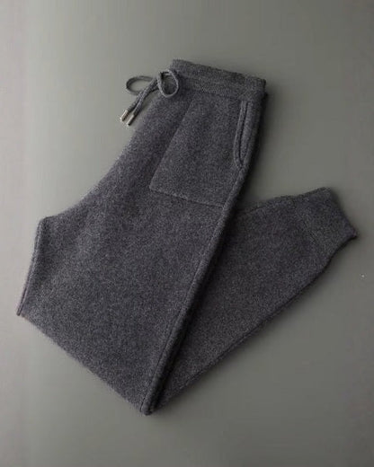 Jogger Uomo in Cashmere con Polsini