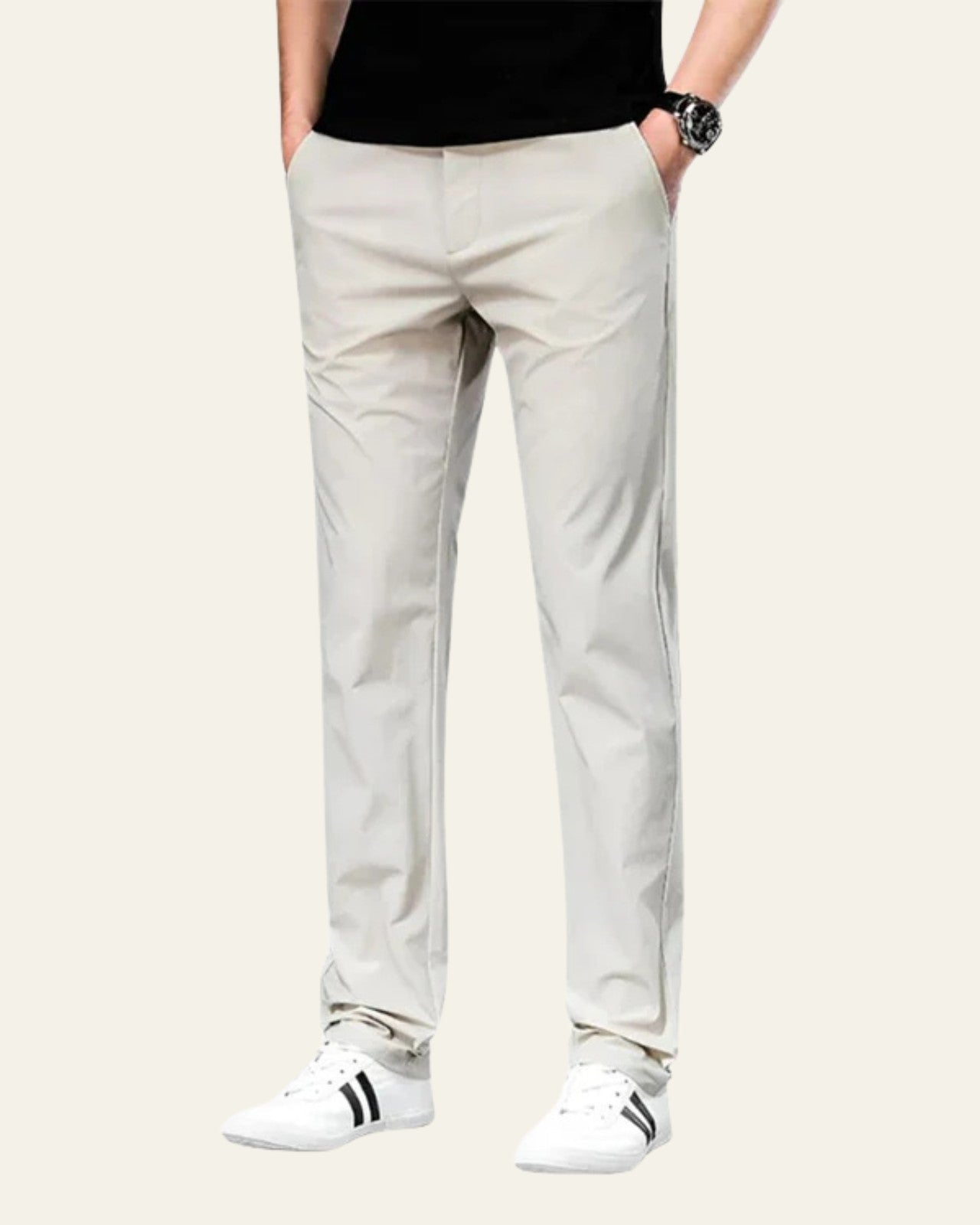 Pantaloni Chino Uomo in Cotone Premium