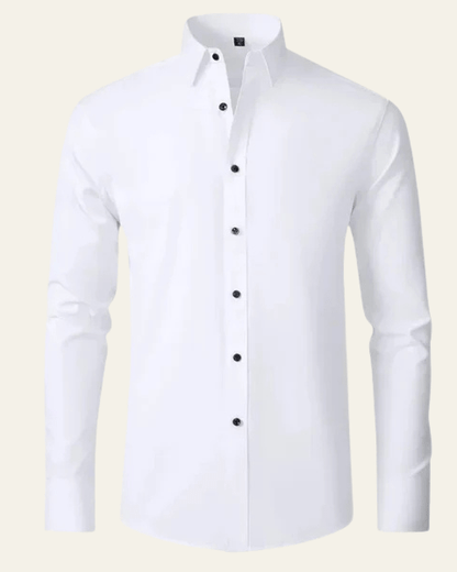 Camicia Uomo in Cotone Superficie Liscia Taglio Sartoriale