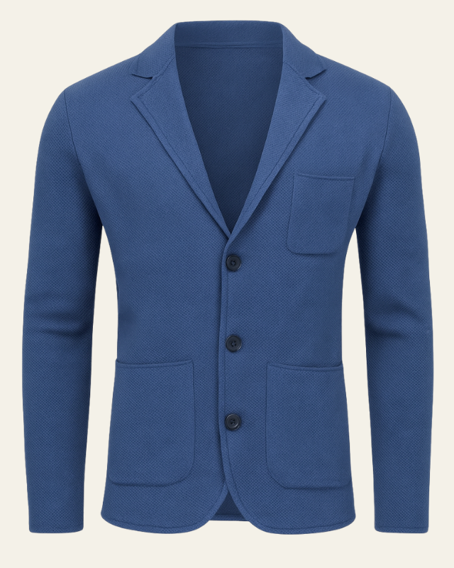 Blazer Uomo in Maglia Premium Slim Fit
