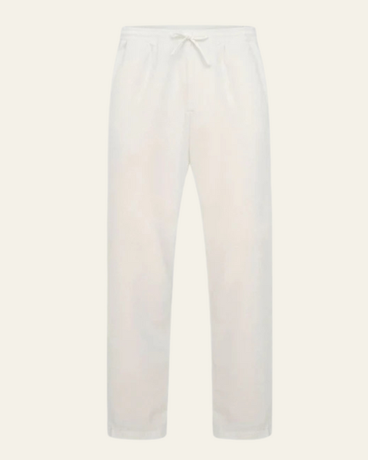 Pantaloni Uomo in Cotone e Lino con Coulisse