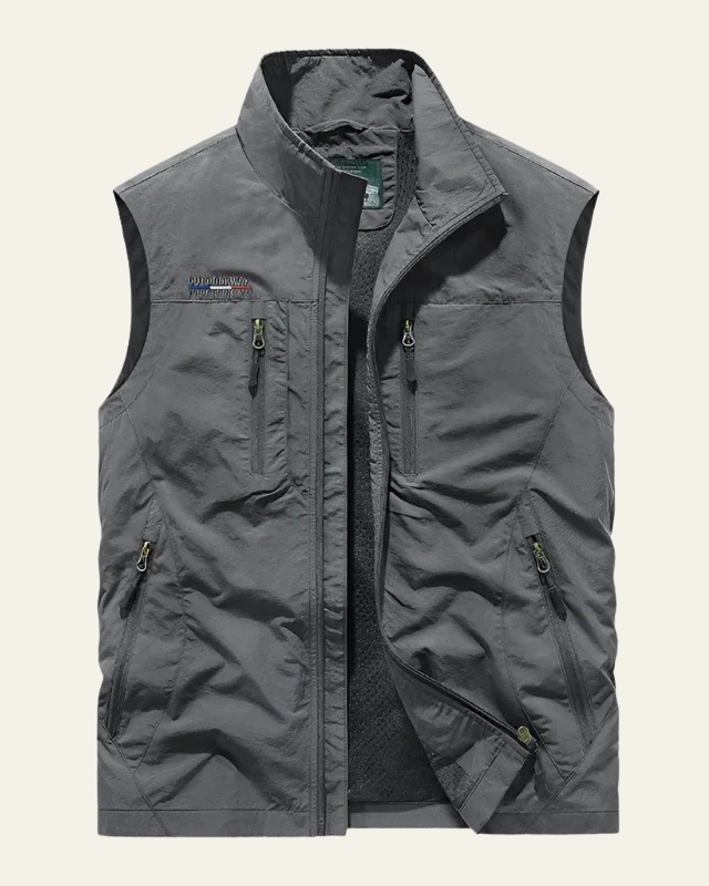 Gilet Uomo Slim in Tessuto Tecnico