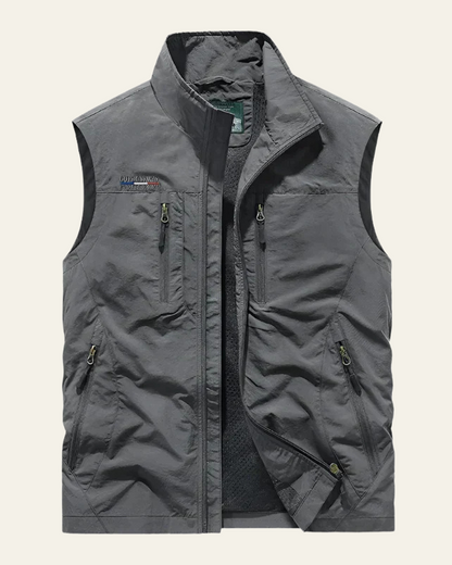 Gilet Uomo Slim in Tessuto Tecnico