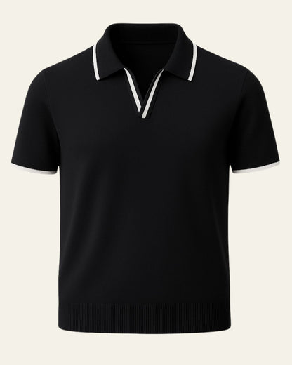 Polo Uomo in Maglia Edge Elegante Raffinatezza Europea