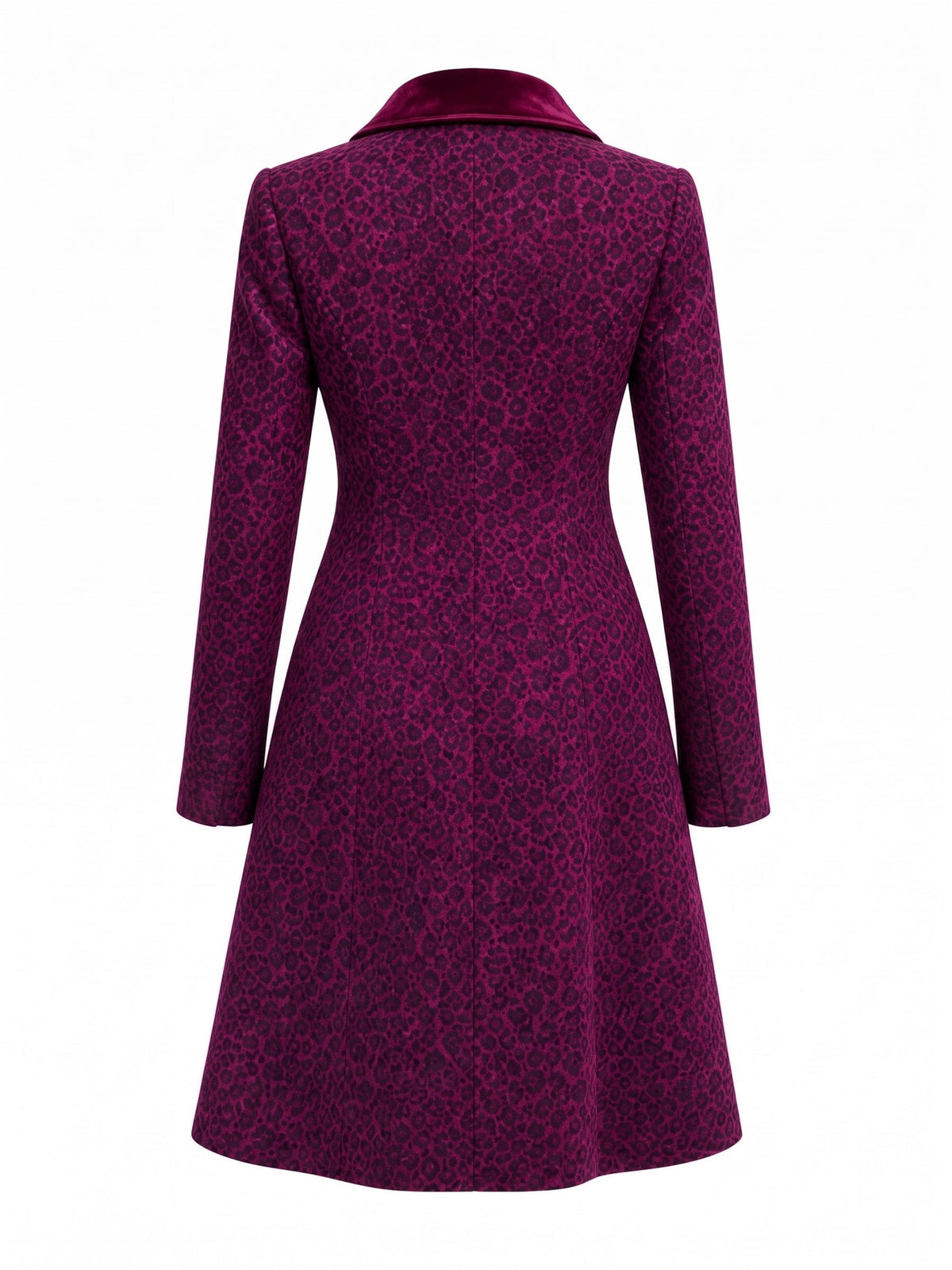 Lavinia | Cappotto Lungo Donna Testurizzato Prugna