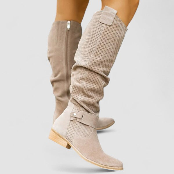 Bruna | Stivaletti Donna Stile Western con Pianta Larga