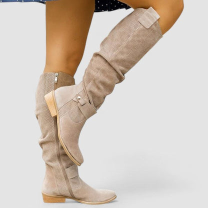 Bruna | Stivaletti Donna Stile Western con Pianta Larga