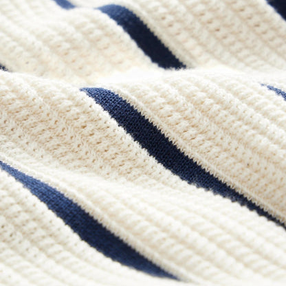 Polo Uomo a Righe in Maglia Leggera Manica Corta Estiva