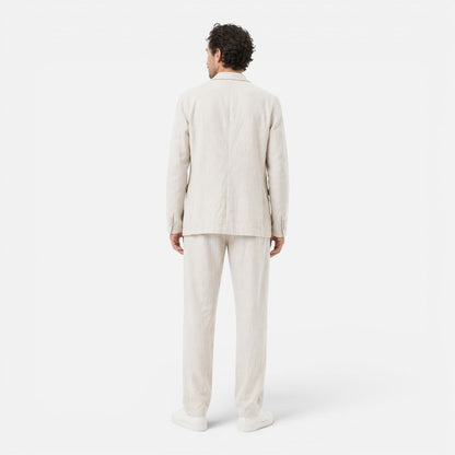 Completo Lino Uomo Giacca e Pantaloni Estivo Elegante