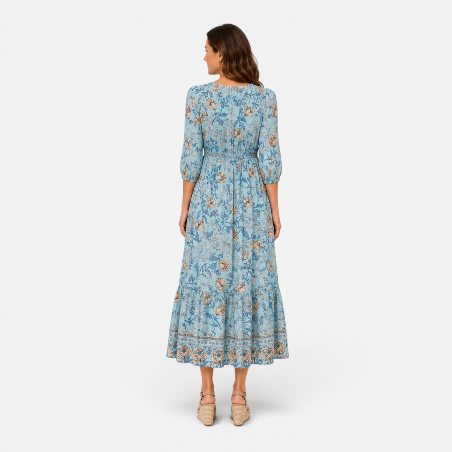 Abito Midi Donna Floreale Leggero