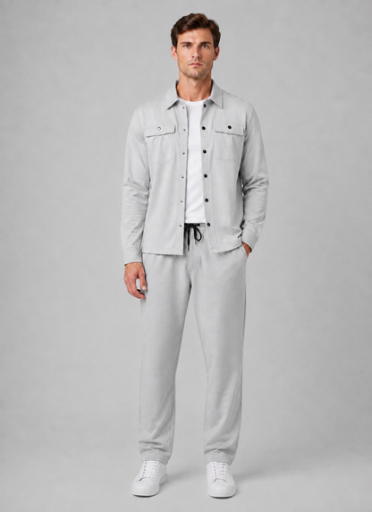 Completo Uomo Overshirt e Pantaloni Casual Coordinato