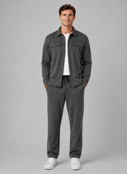 Completo Uomo Overshirt e Pantaloni Casual Coordinato