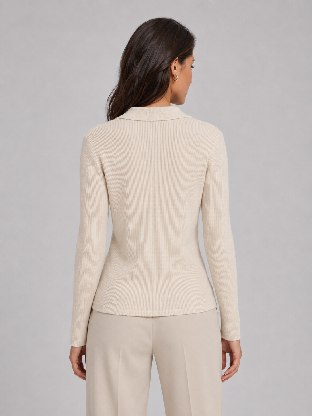 Polo Donna in Maglia a Coste