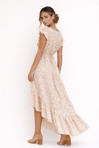 Abito Donna Floreale Midi-Lungo