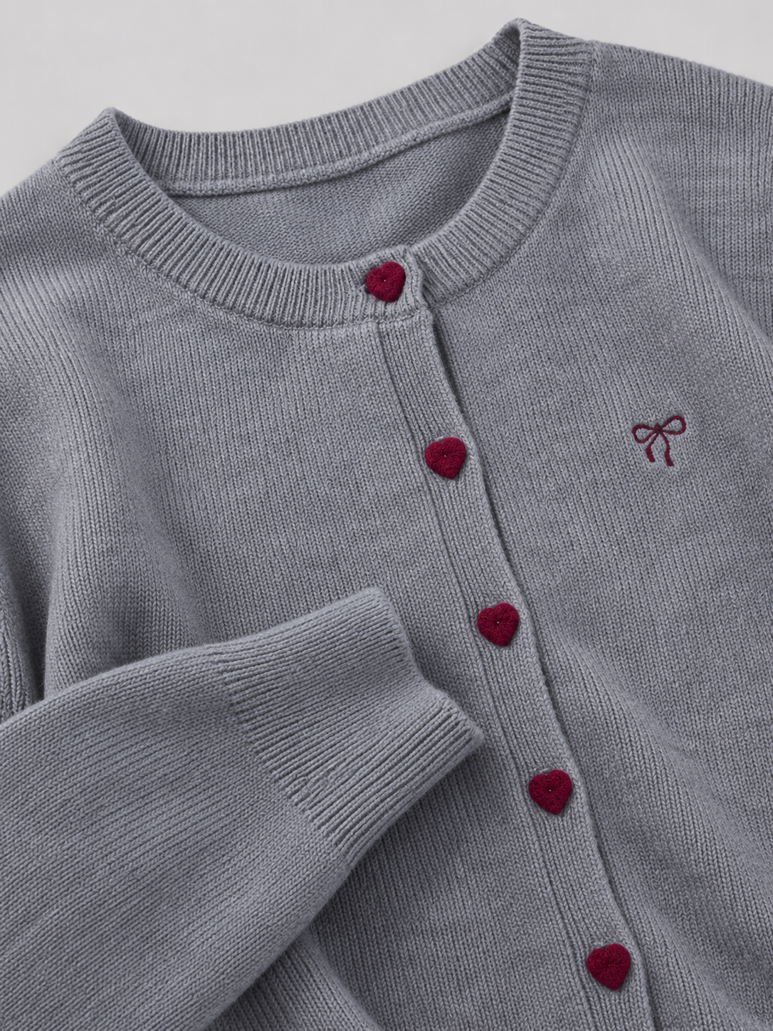 Cardigan Donna con Bottoni a Cuore