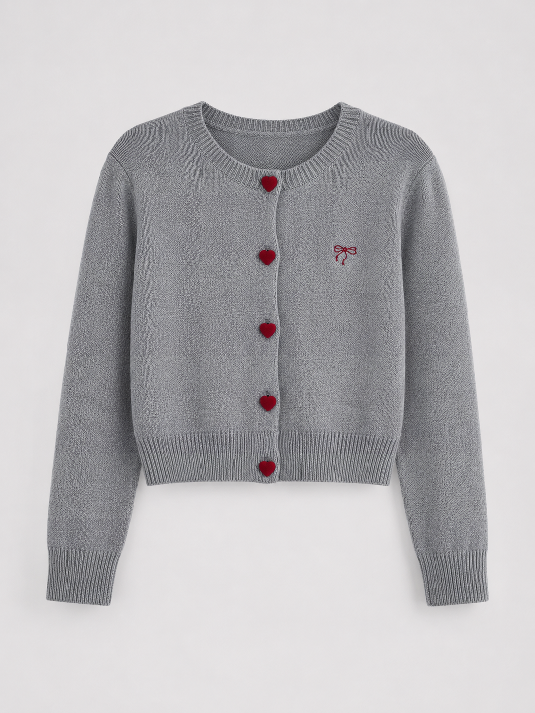 Cardigan Donna con Bottoni a Cuore