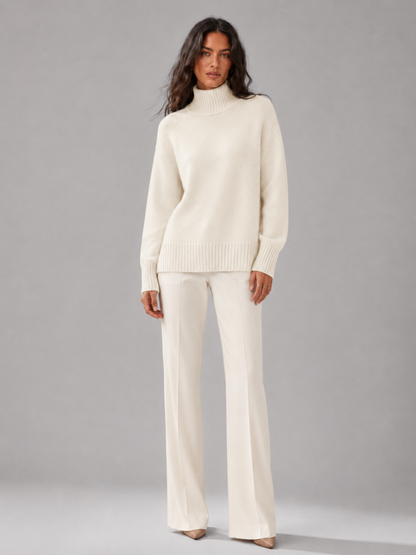 Maglione Oversize Donna a Collo Alto