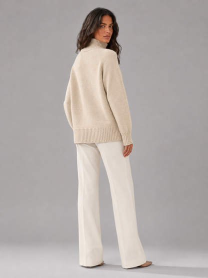 Maglione Oversize Donna a Collo Alto