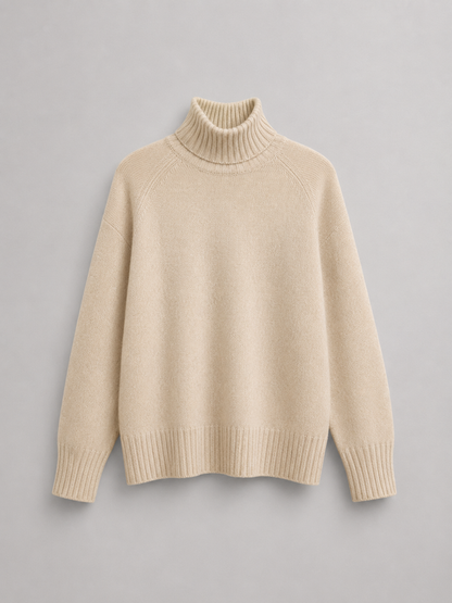 Maglione Oversize Donna a Collo Alto