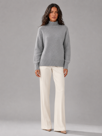 Maglione Oversize Donna a Collo Alto