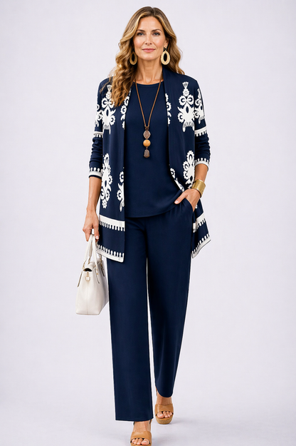 Carolina | Completo Donna 3 Pezzi Blu Navy