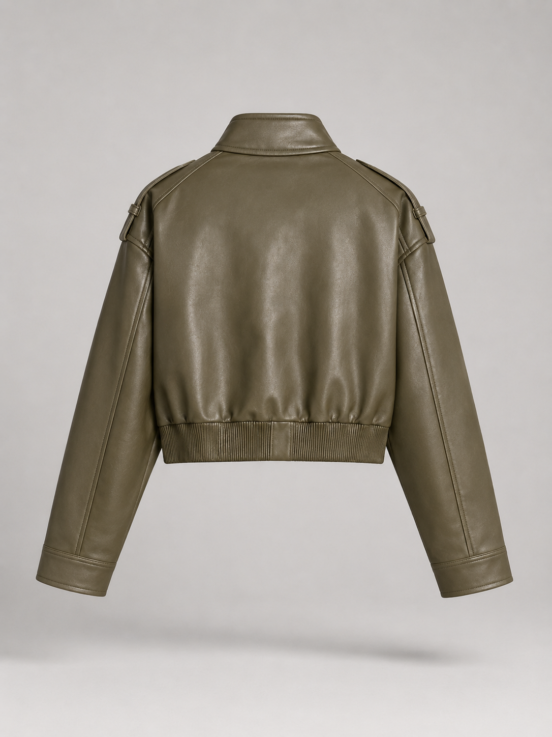 Giacca Utility Donna Corta con Collo Mao