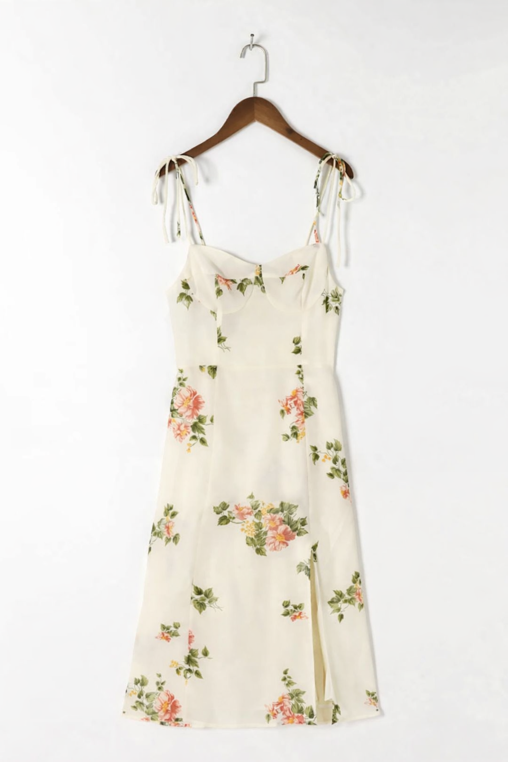 Abito Midi Donna Floreale con Cintura